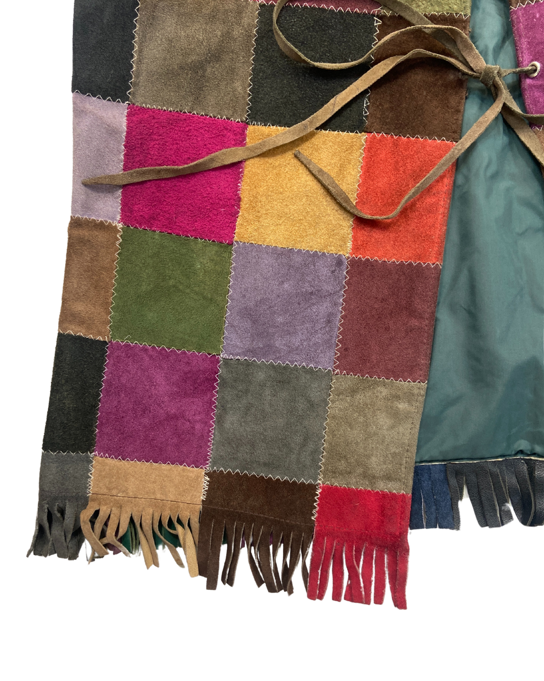 Suede Block Colour Waistcoat