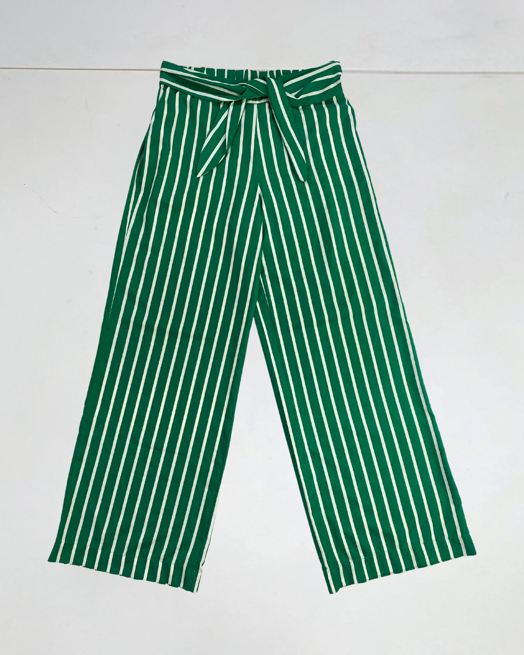 Striped Green Trouser Bundle (Trouser & Tshirt) (Size 12)