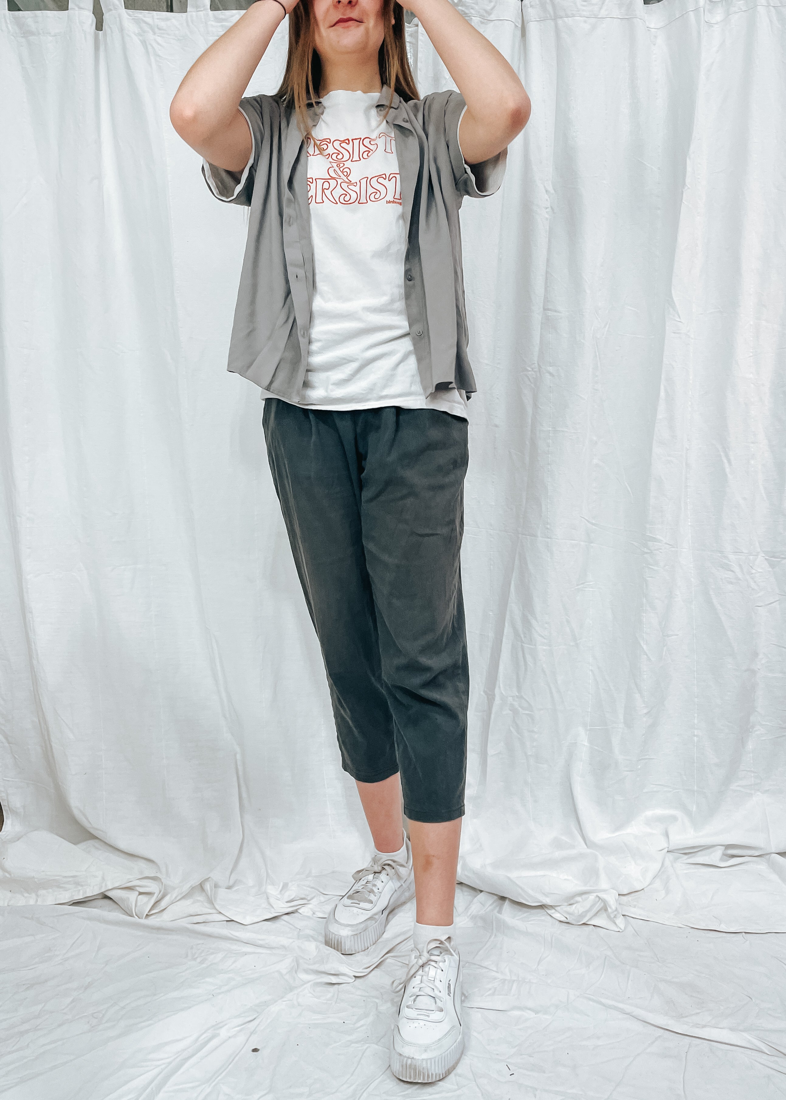 Birdsong White Slogan T-Shirt