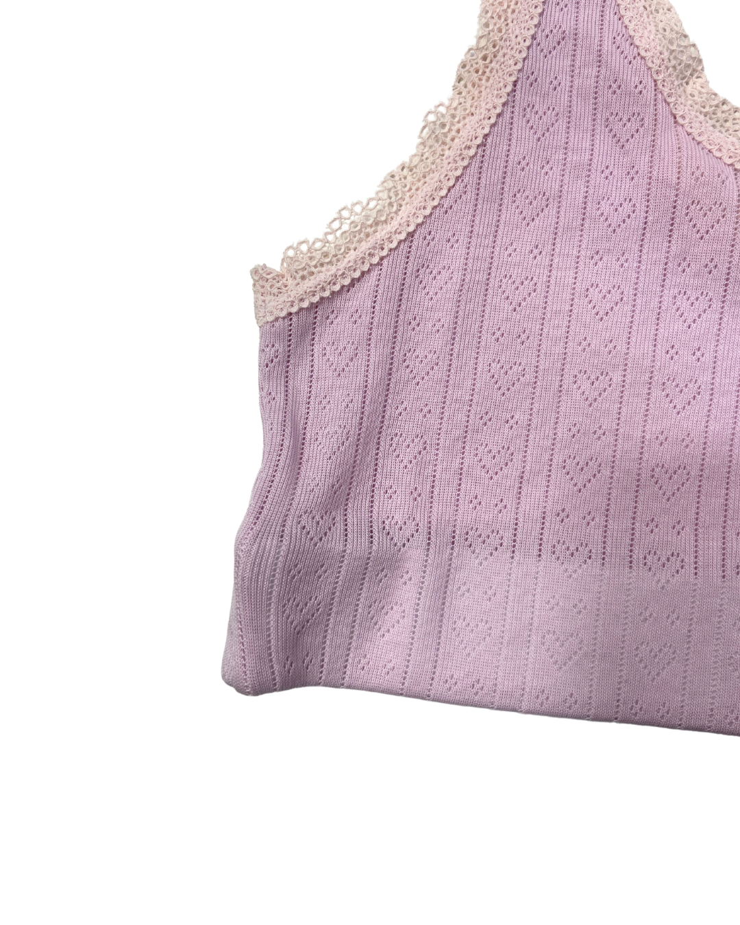Stripe and Stare Light Pink Lace Bralette