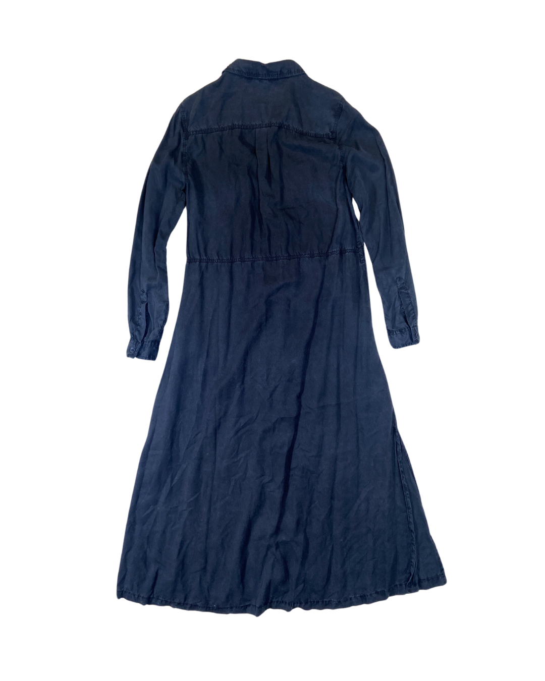 French Connection Navy Button Up Midi Dress