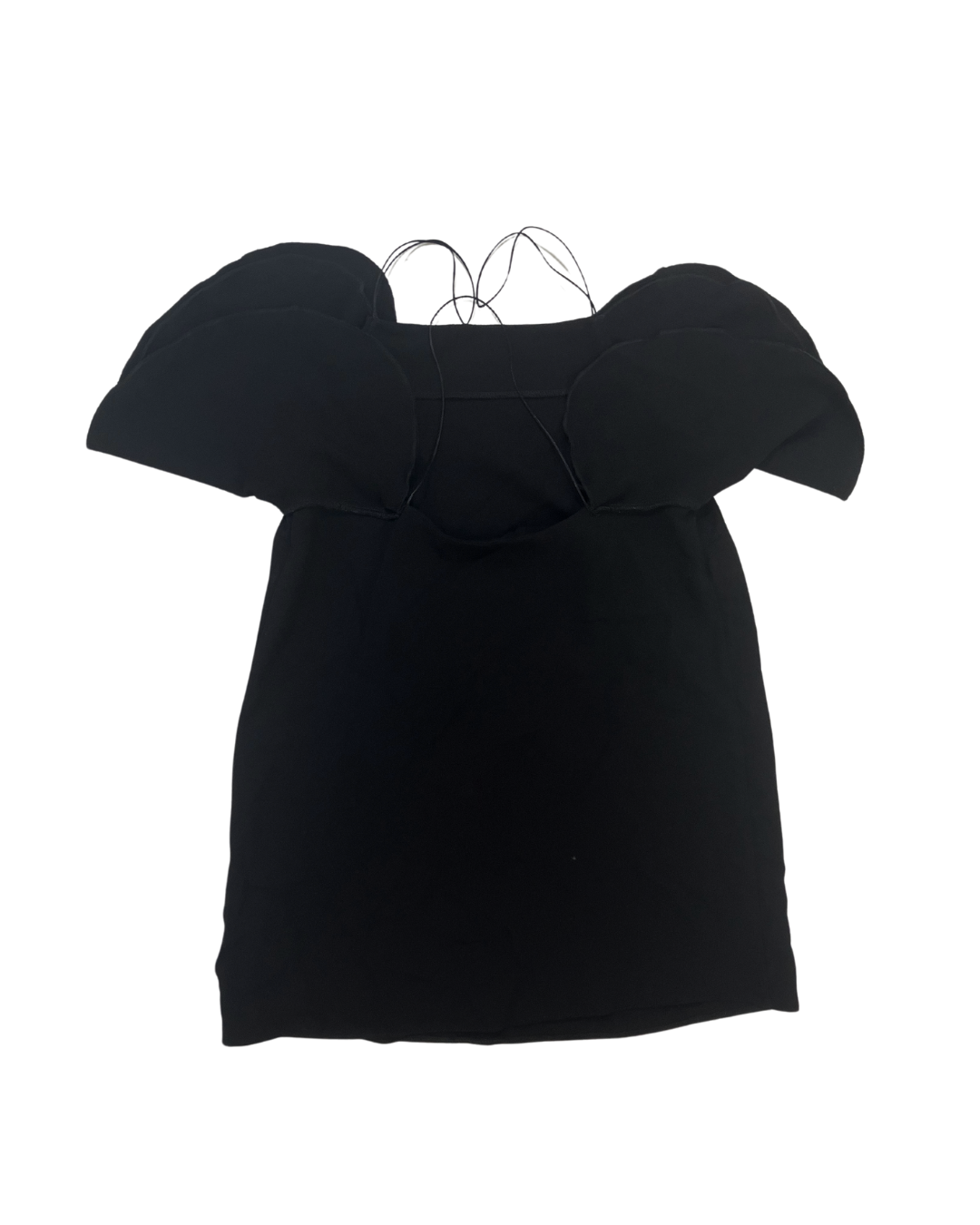 Black Ruffle Top