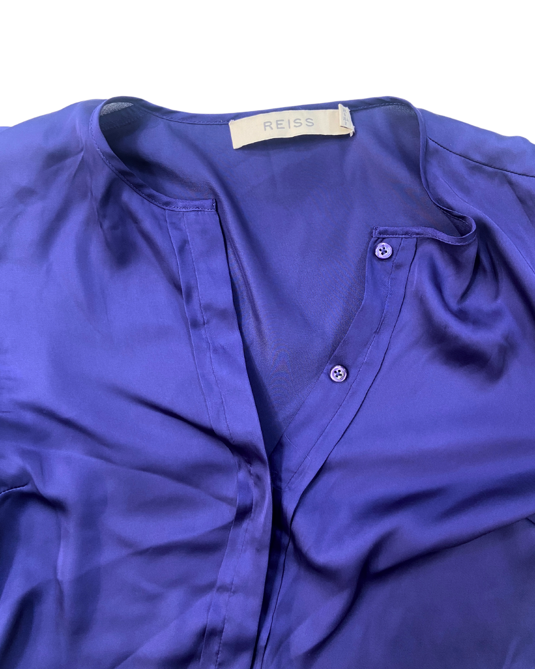 Reiss Satin Blue Shirt