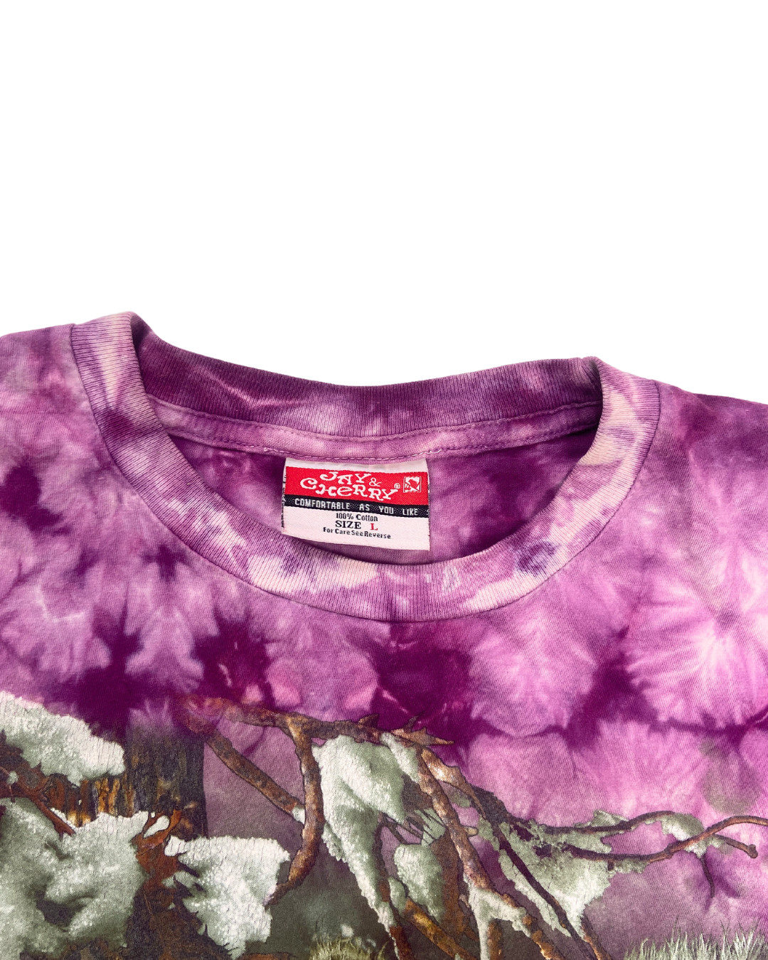 second hand Jay and Cherry Jay and Cherry Purple Tie Dye Wolf T-Shirt 8 OWNI
