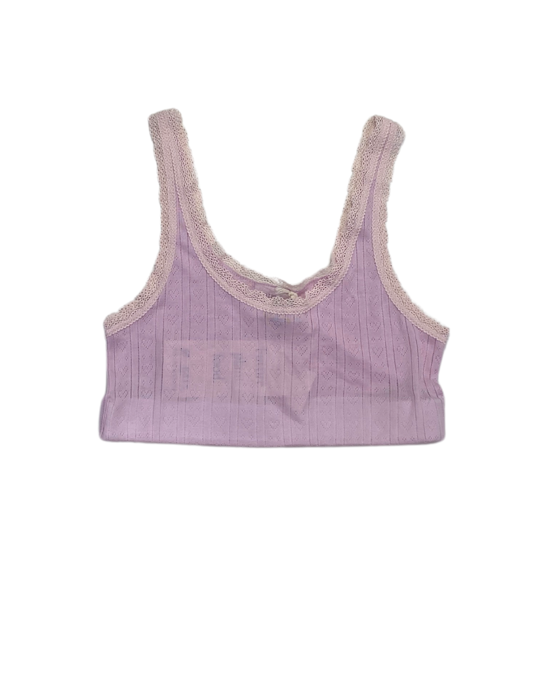 Stripe and Stare Light Pink Lace Bralette