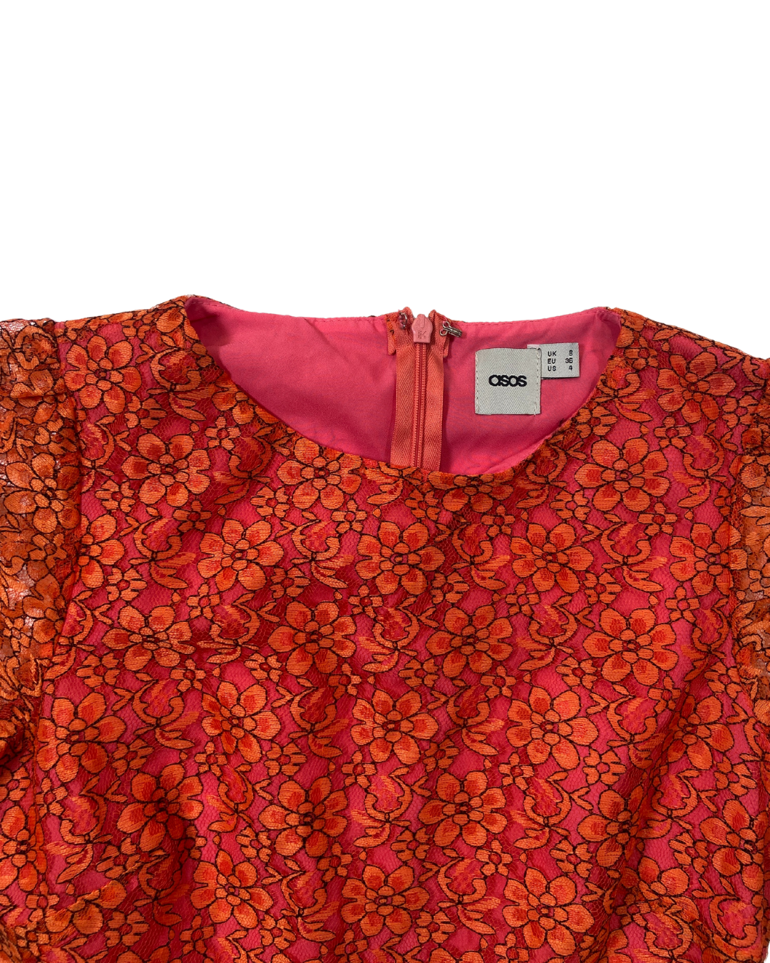 ASOS Orange Floral Mini Dress