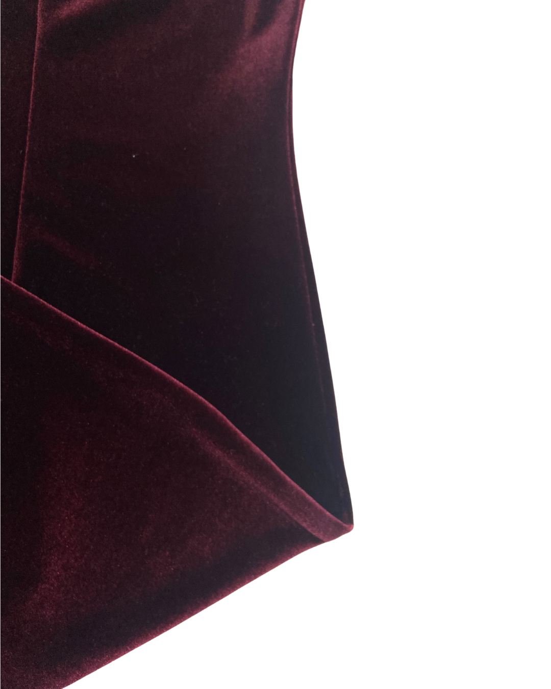 second hand Unknown Burgundy Velvet Slip Dress 13 OWNI