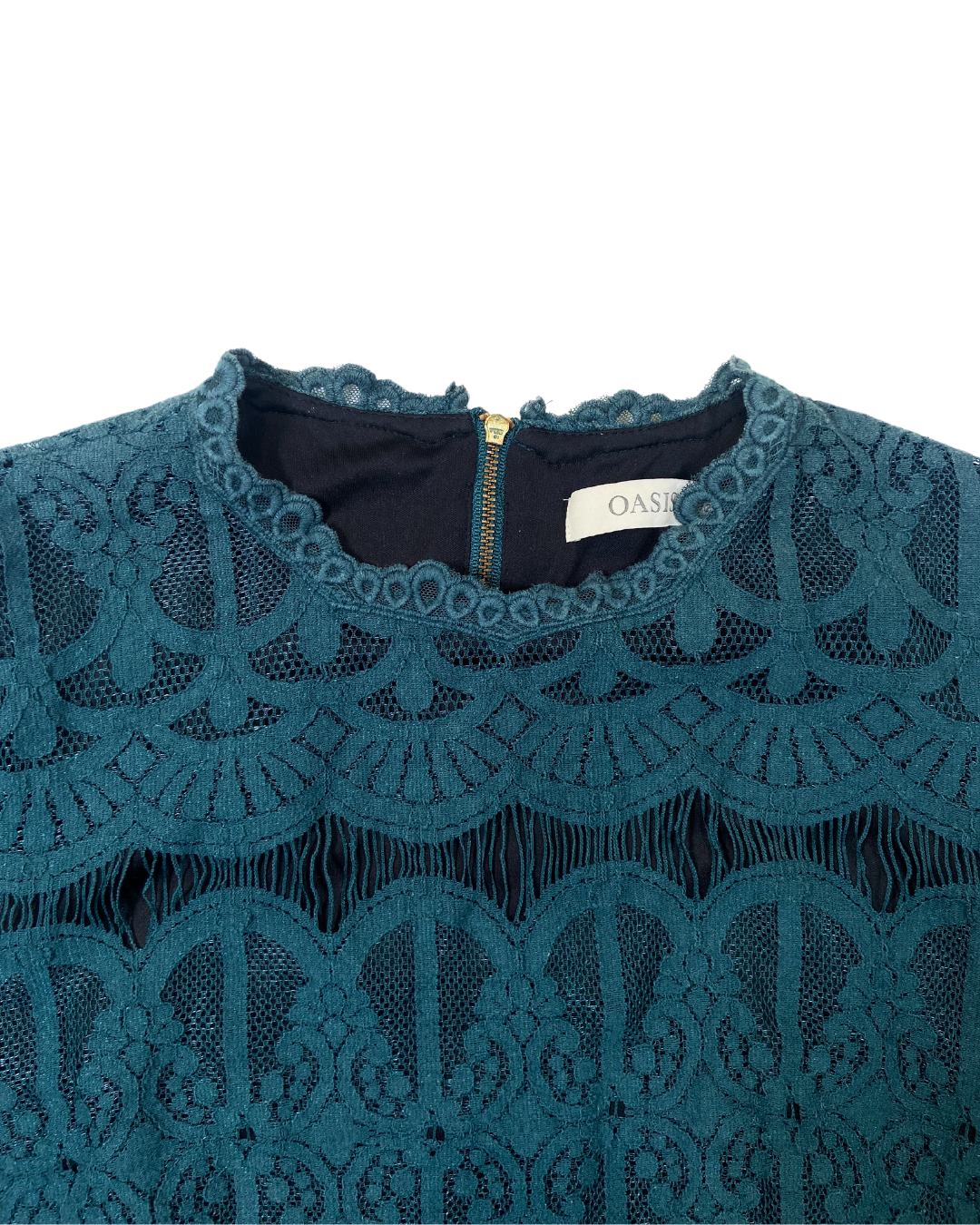 Oasis Teal Lace Dress