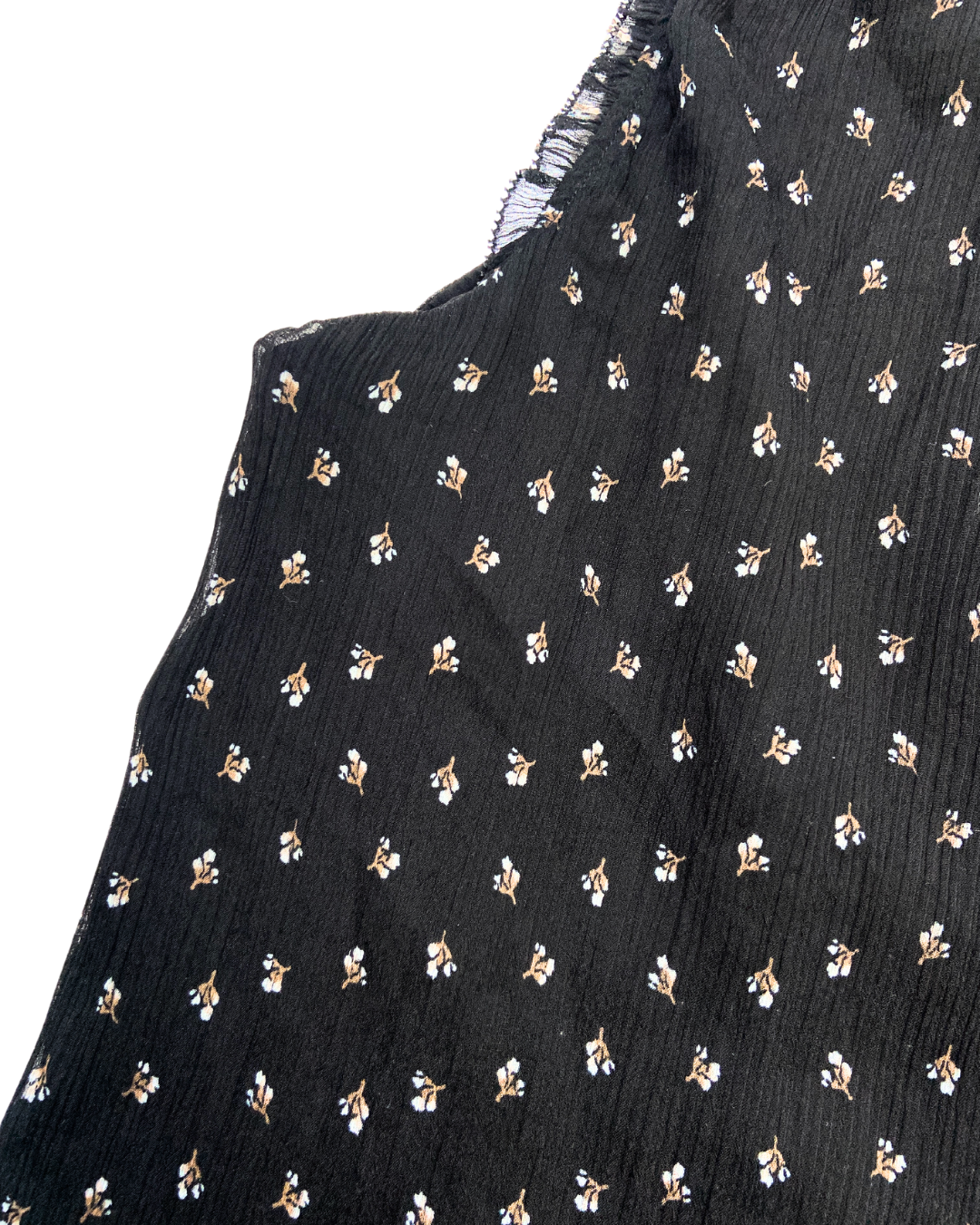 Black Floral Blouse