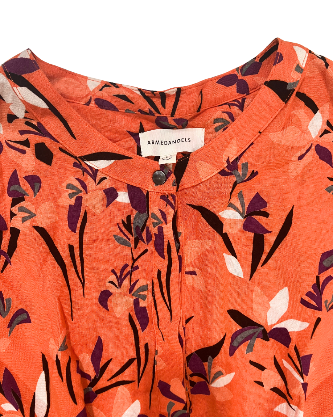 Armed Angels Orange Floral Dress