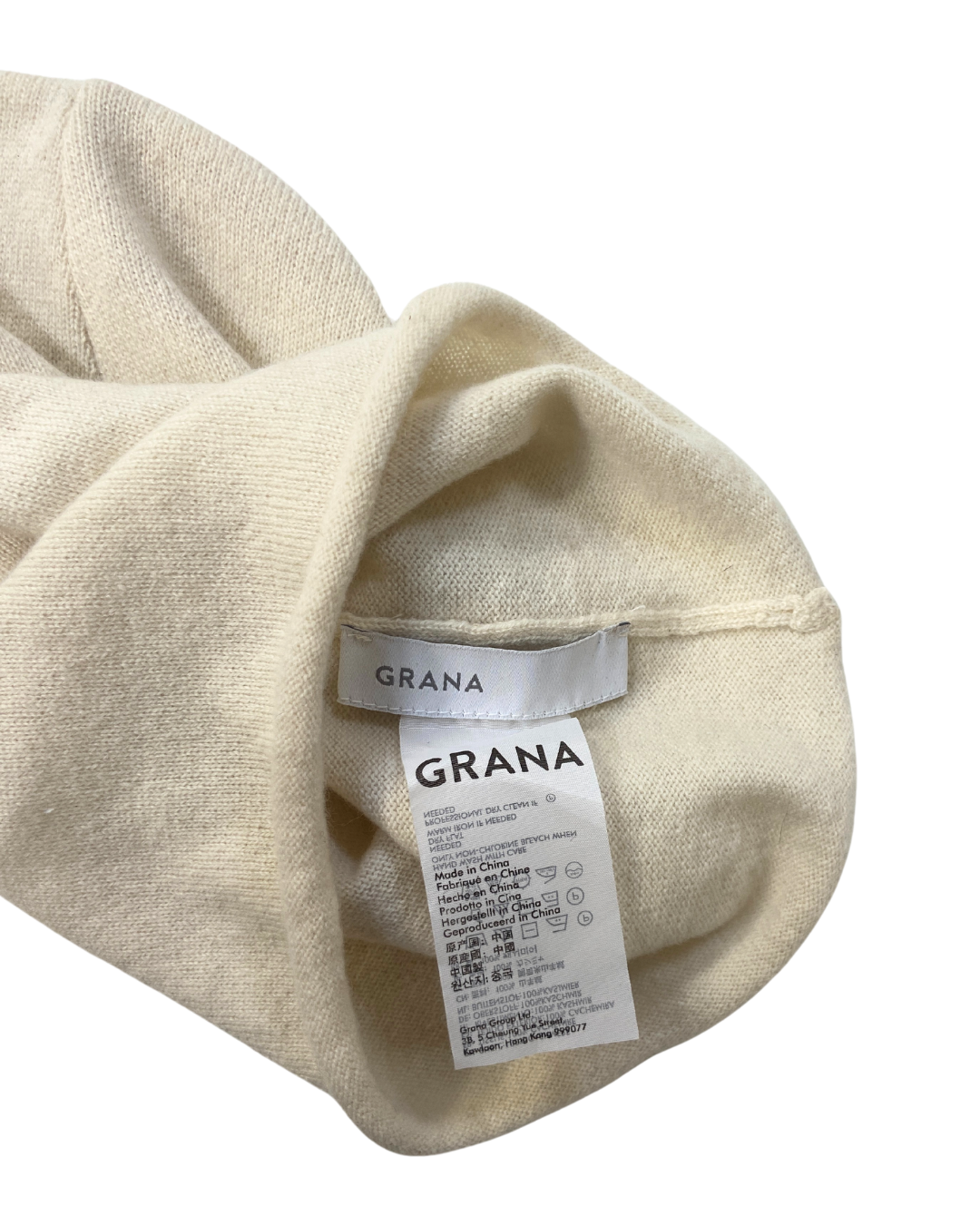 Grana Cream Knit Hat