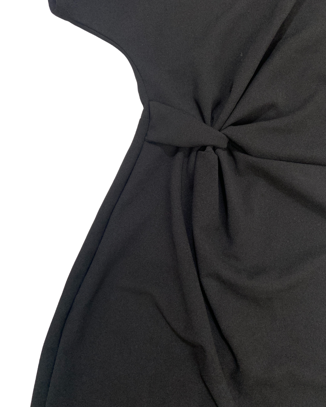 Black Twist Front Dress