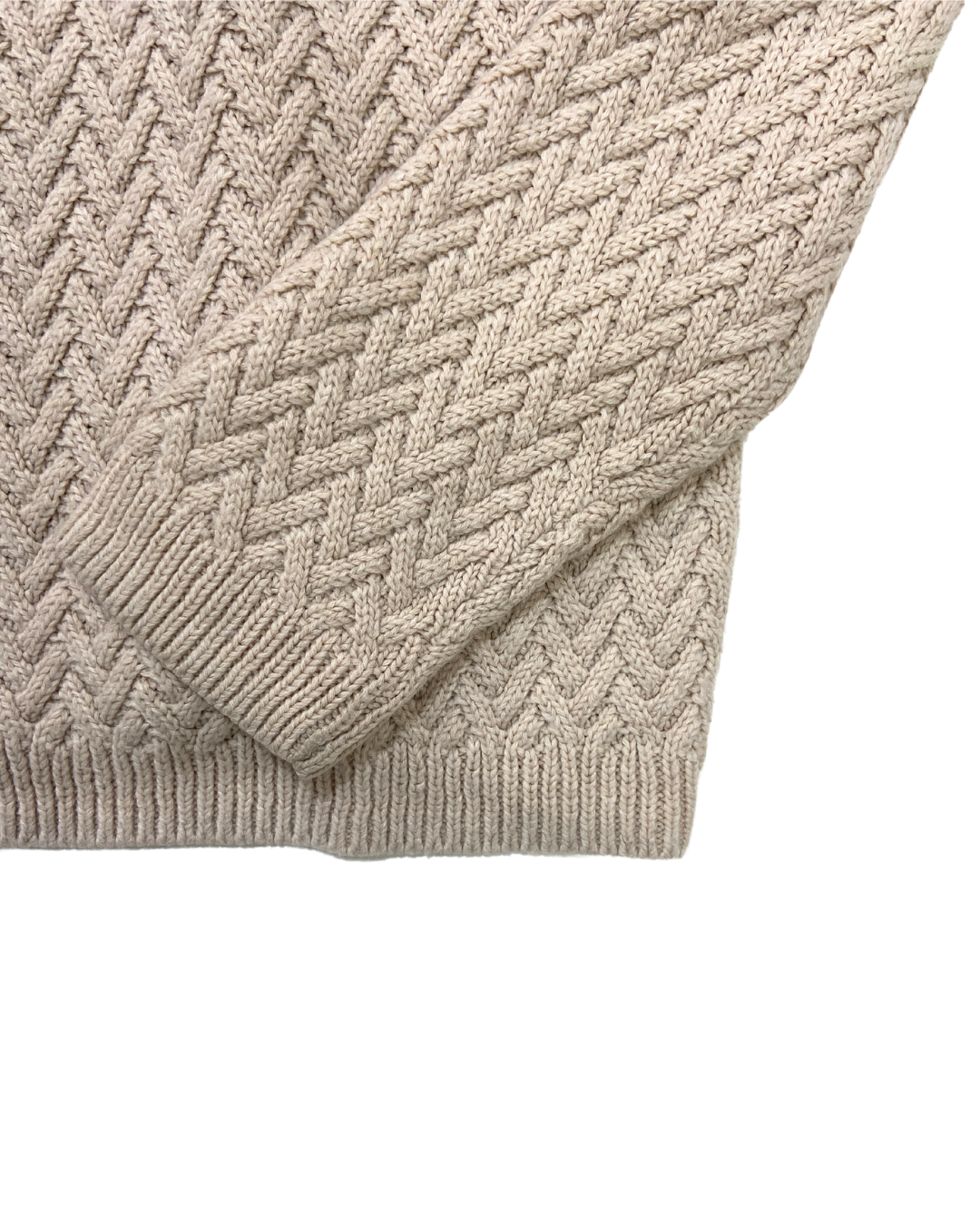 Mango Herringbone Knit Jumper