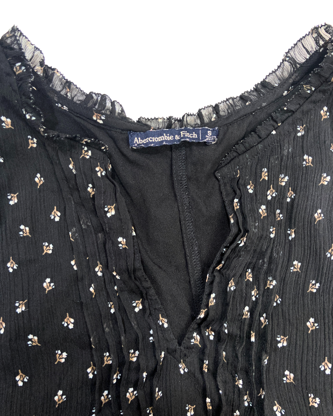 Black Floral Blouse