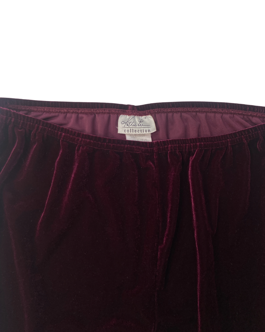 Kathie Lee Red Velour Joggers