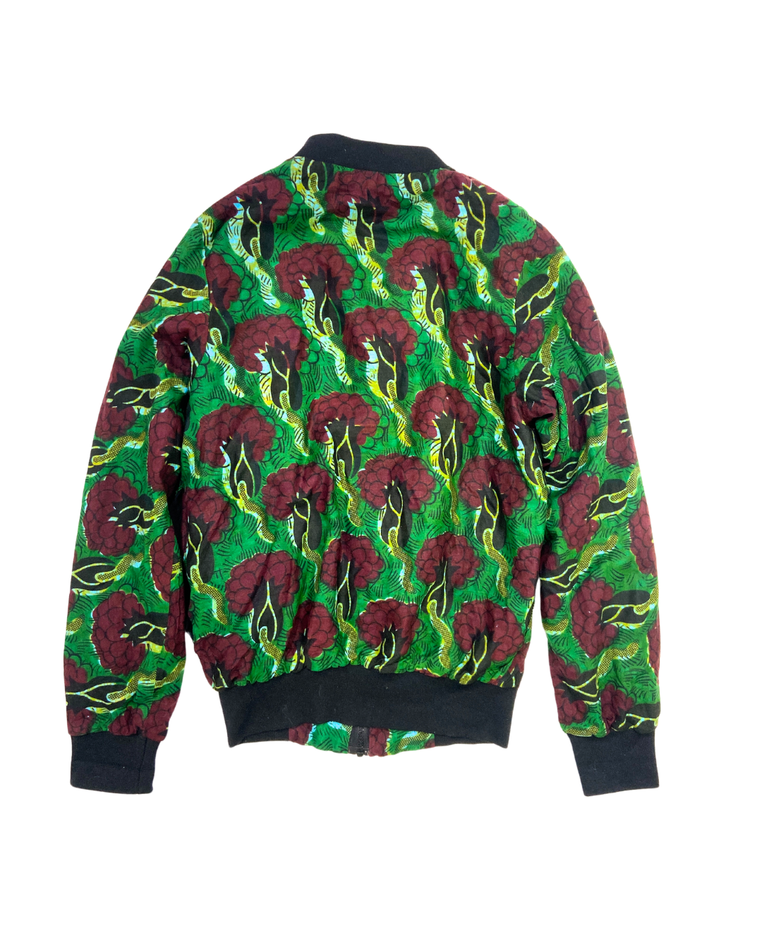 Abstract Print Bomber Jacket