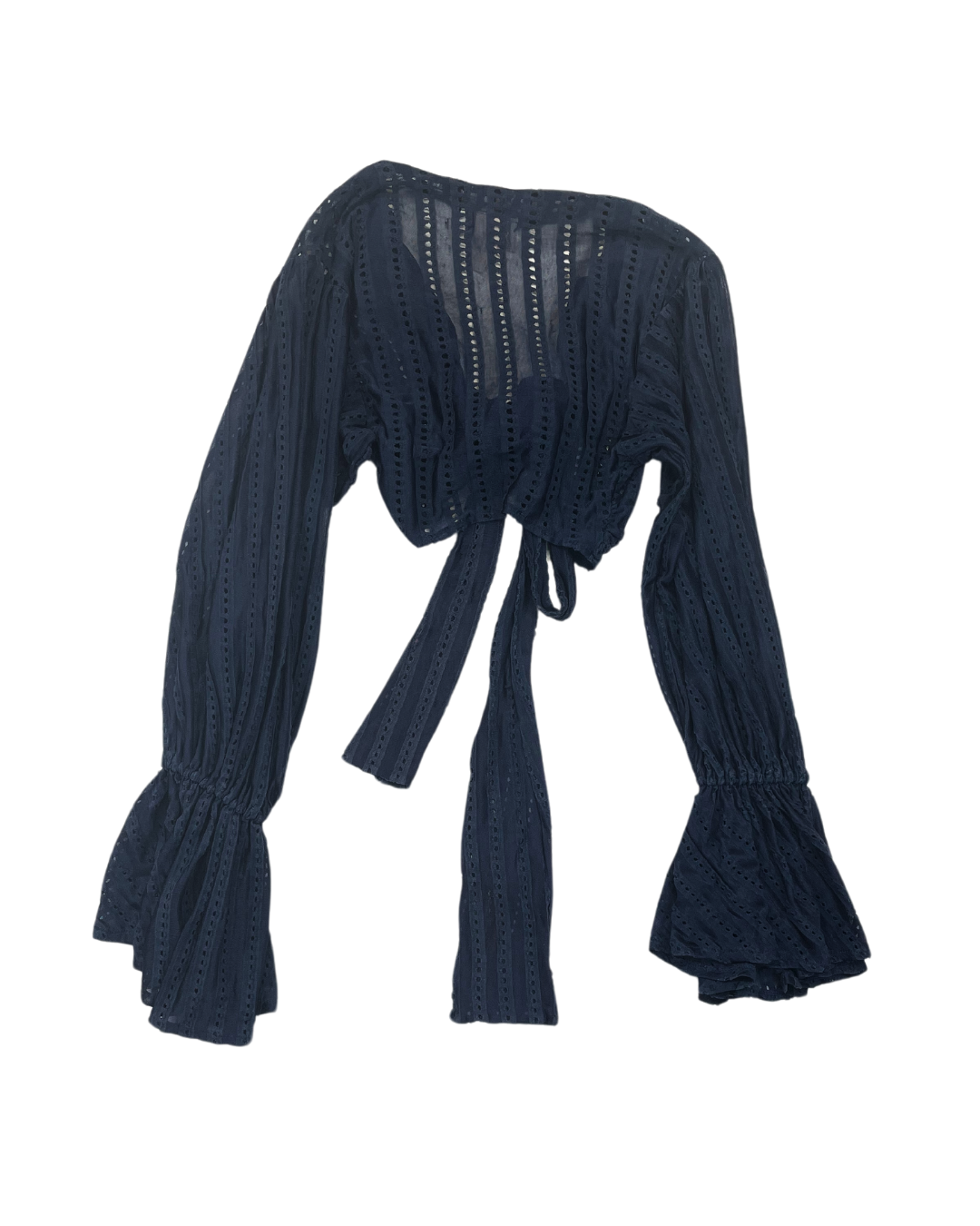 X.O.X.O Navy Lace Top