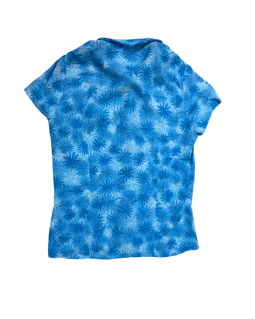 Blue Tropical Print Shirt