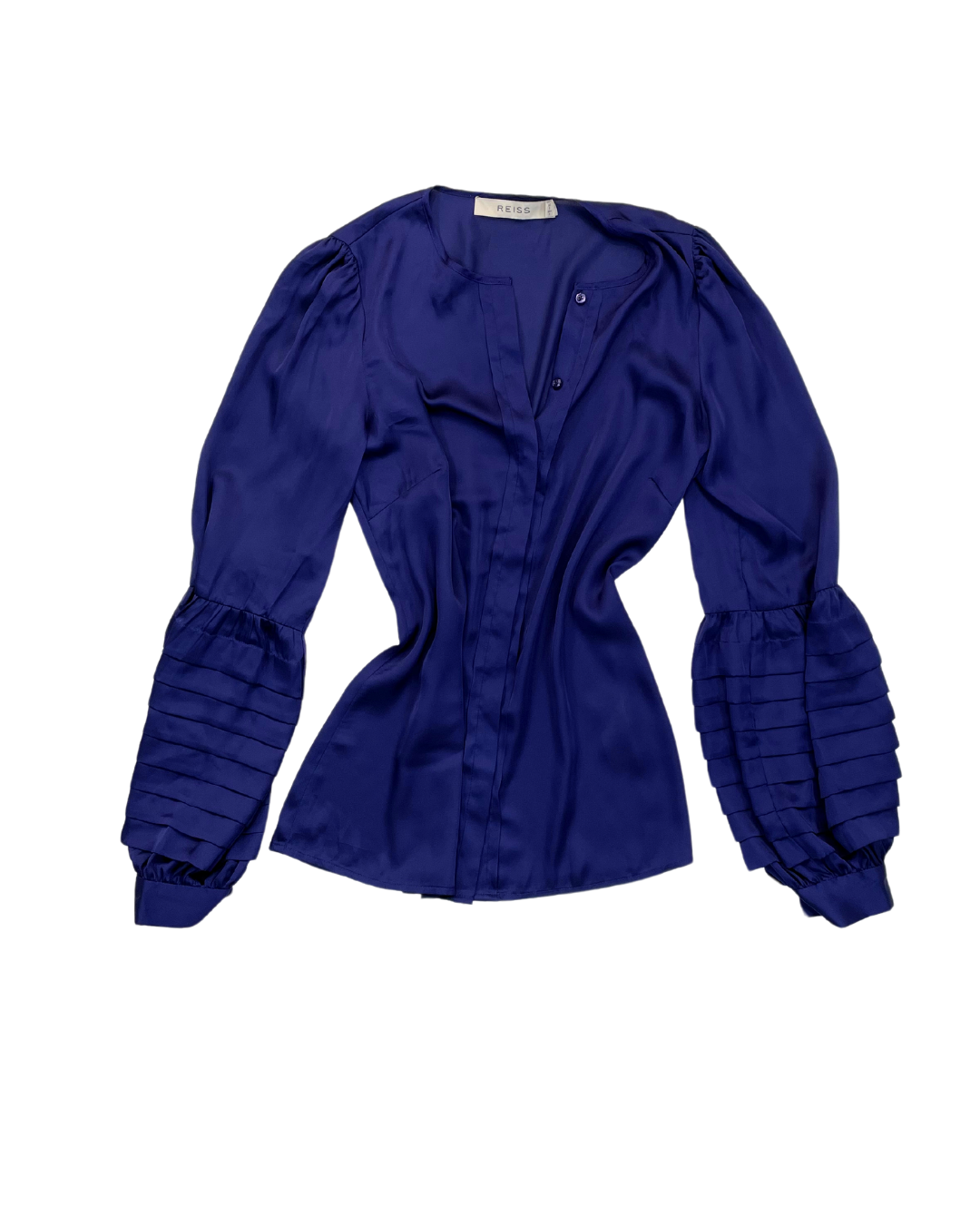 Reiss Satin Blue Shirt