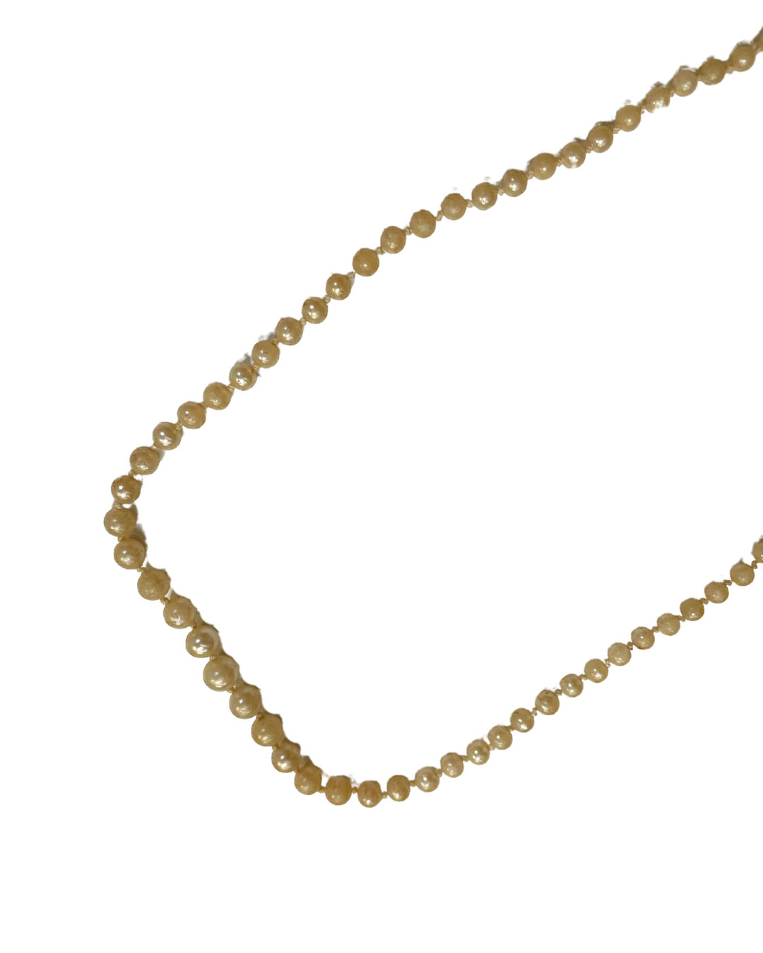 Cream Beaded Necklace