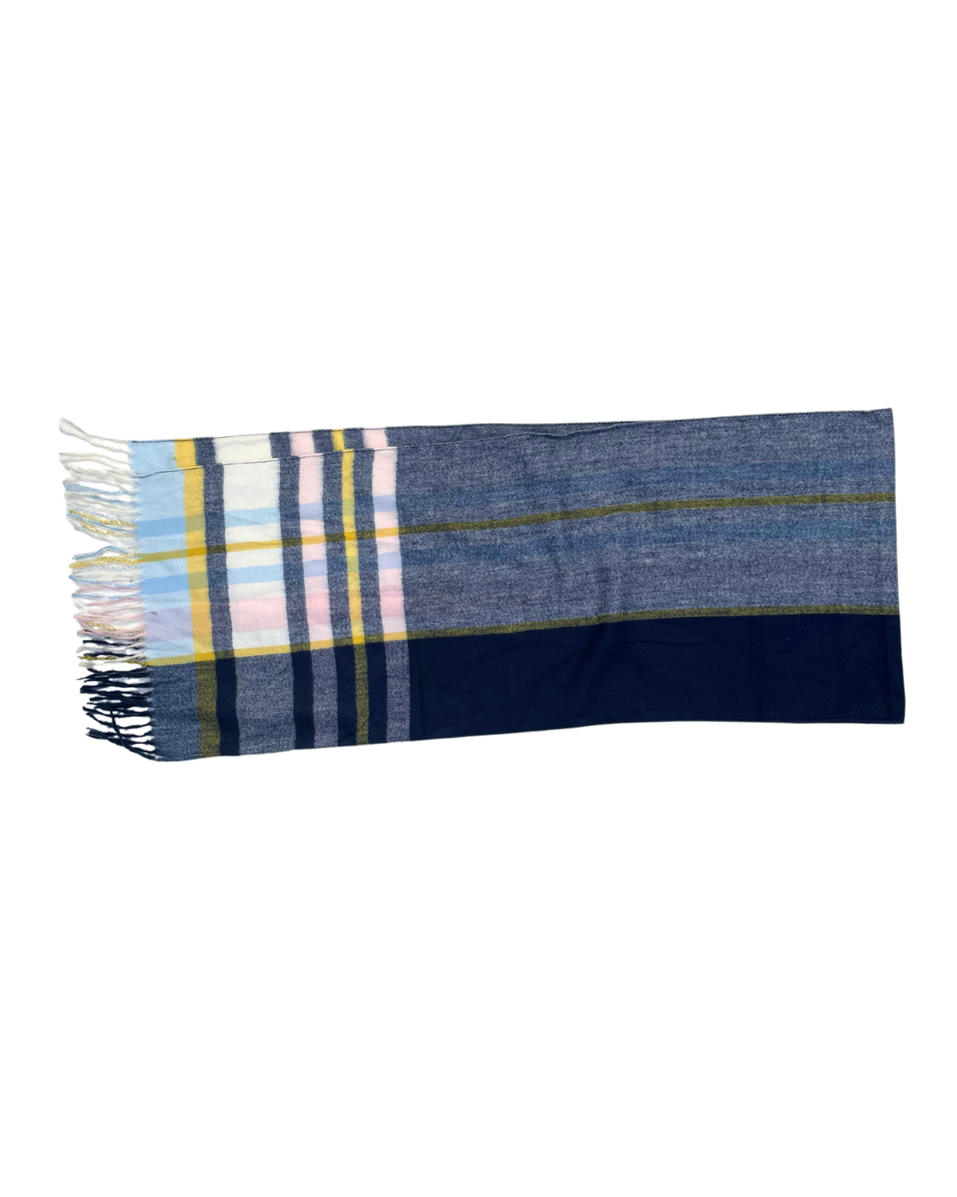 Joules Navy Checkered Scarf
