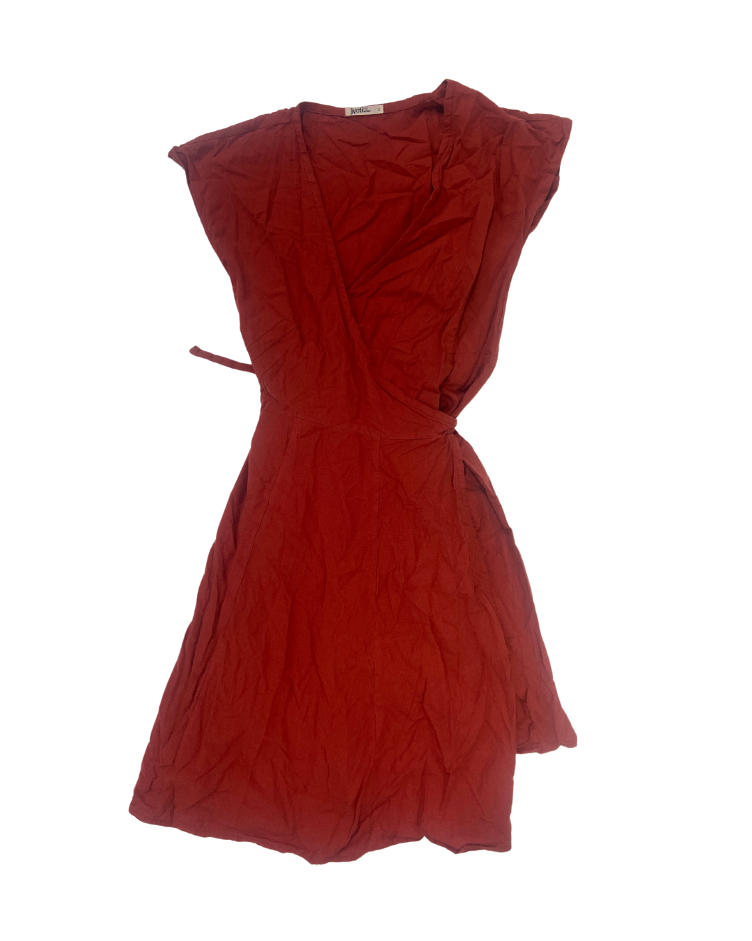 second hand jyoti jyoti Red Wrap Dress 9 OWNI
