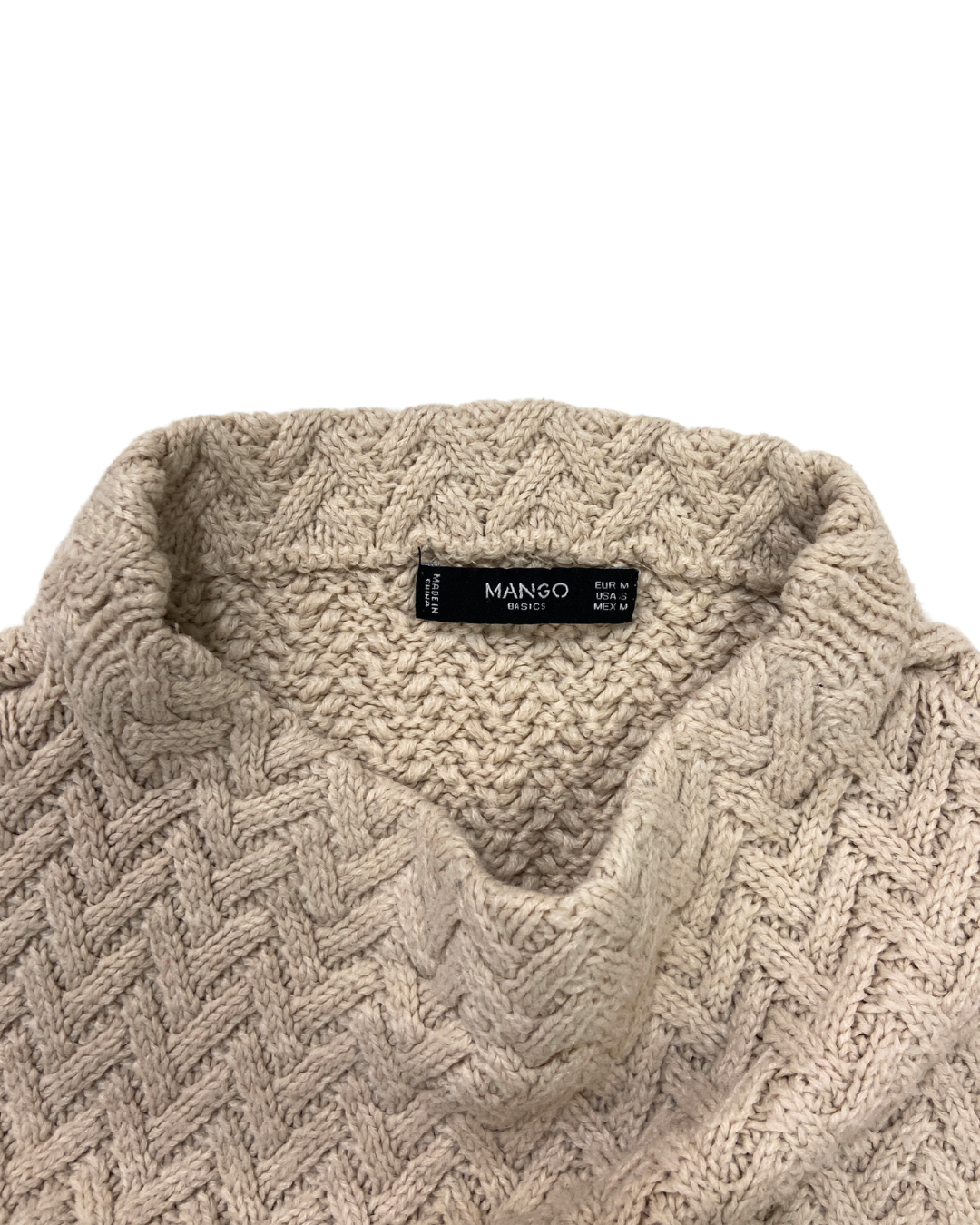 Mango Herringbone Knit Jumper