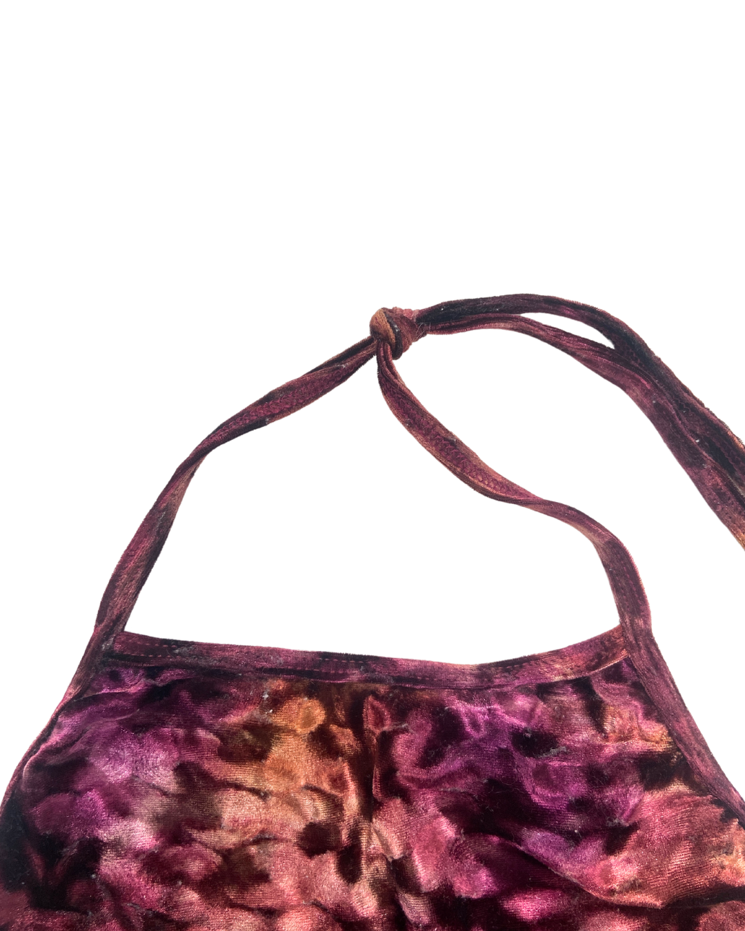 American Apparel Velvet Tie Dye Crop Top