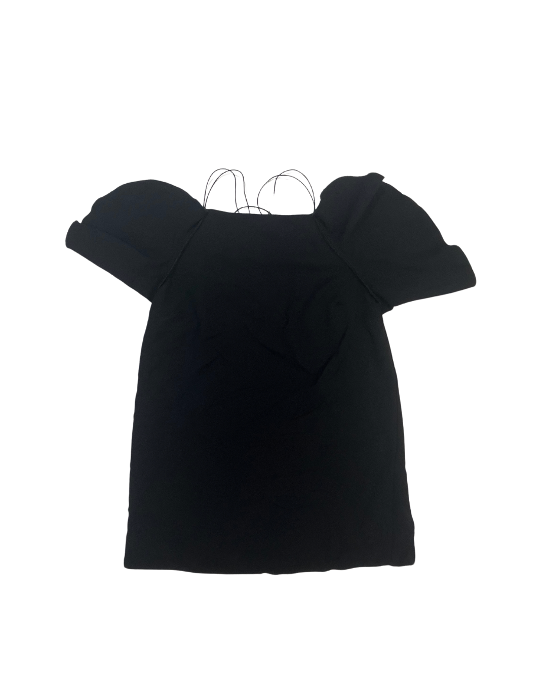 Black Ruffle Top