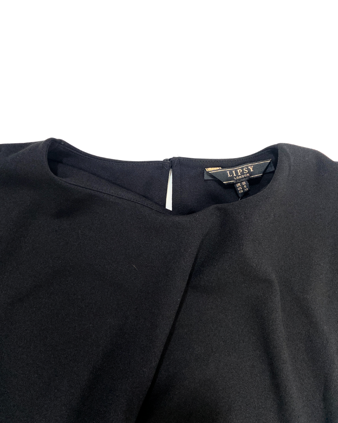 Black Twist Front Dress