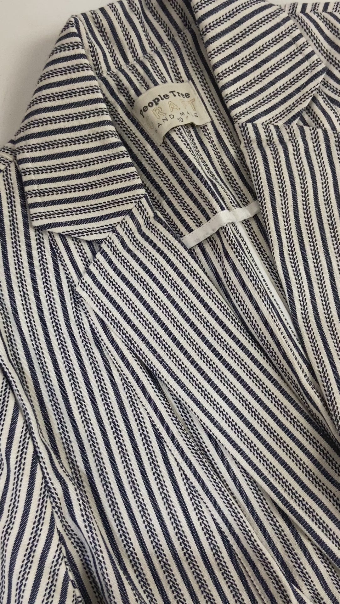 People Tree Striped Cotton Suit