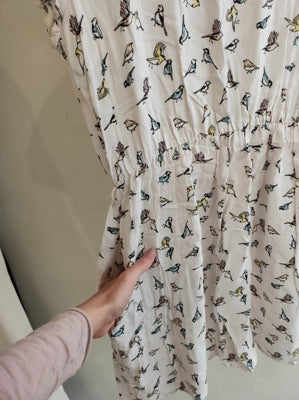 Preloved Bird print skater dress