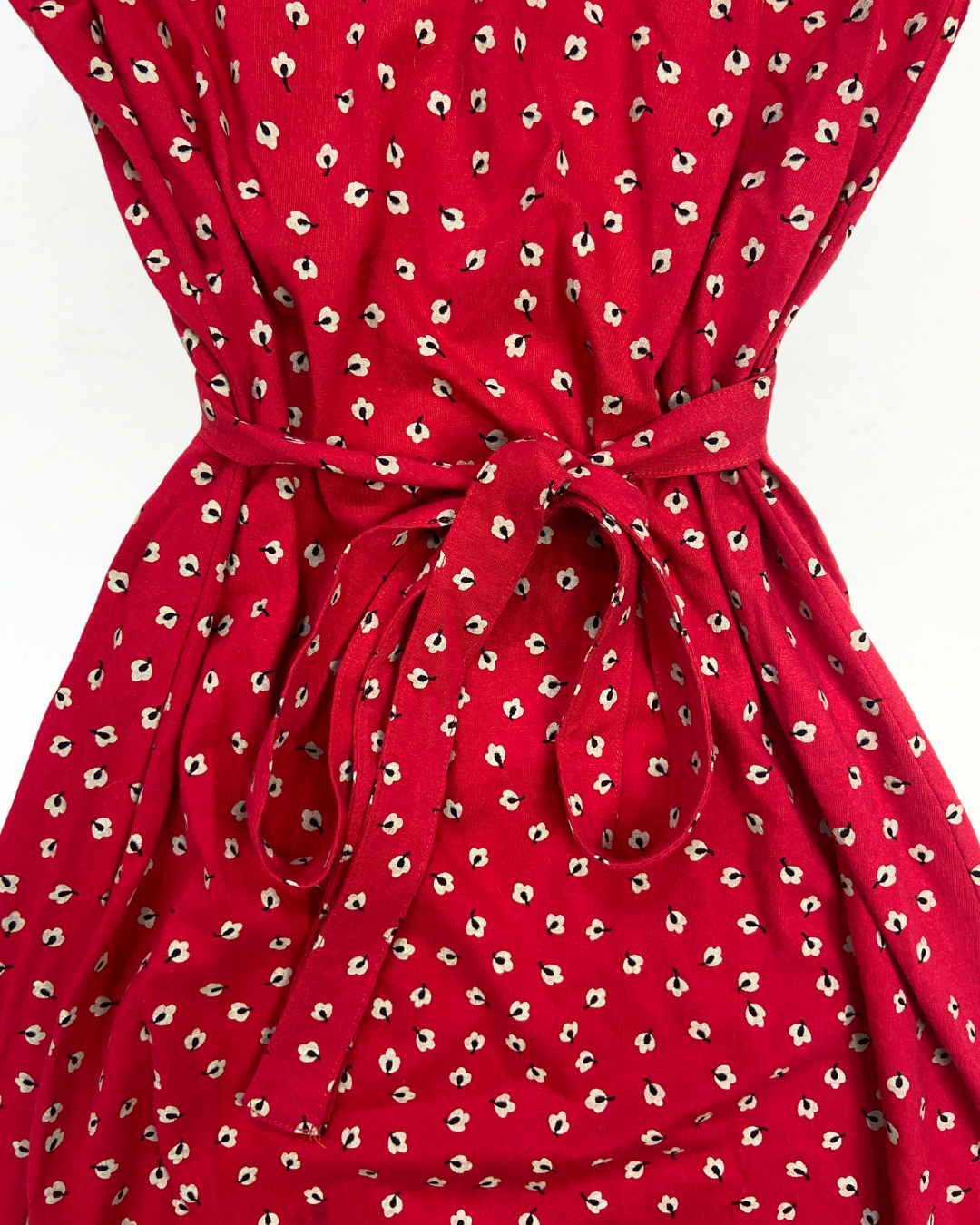 People Tree Red Long Sleeve Dress