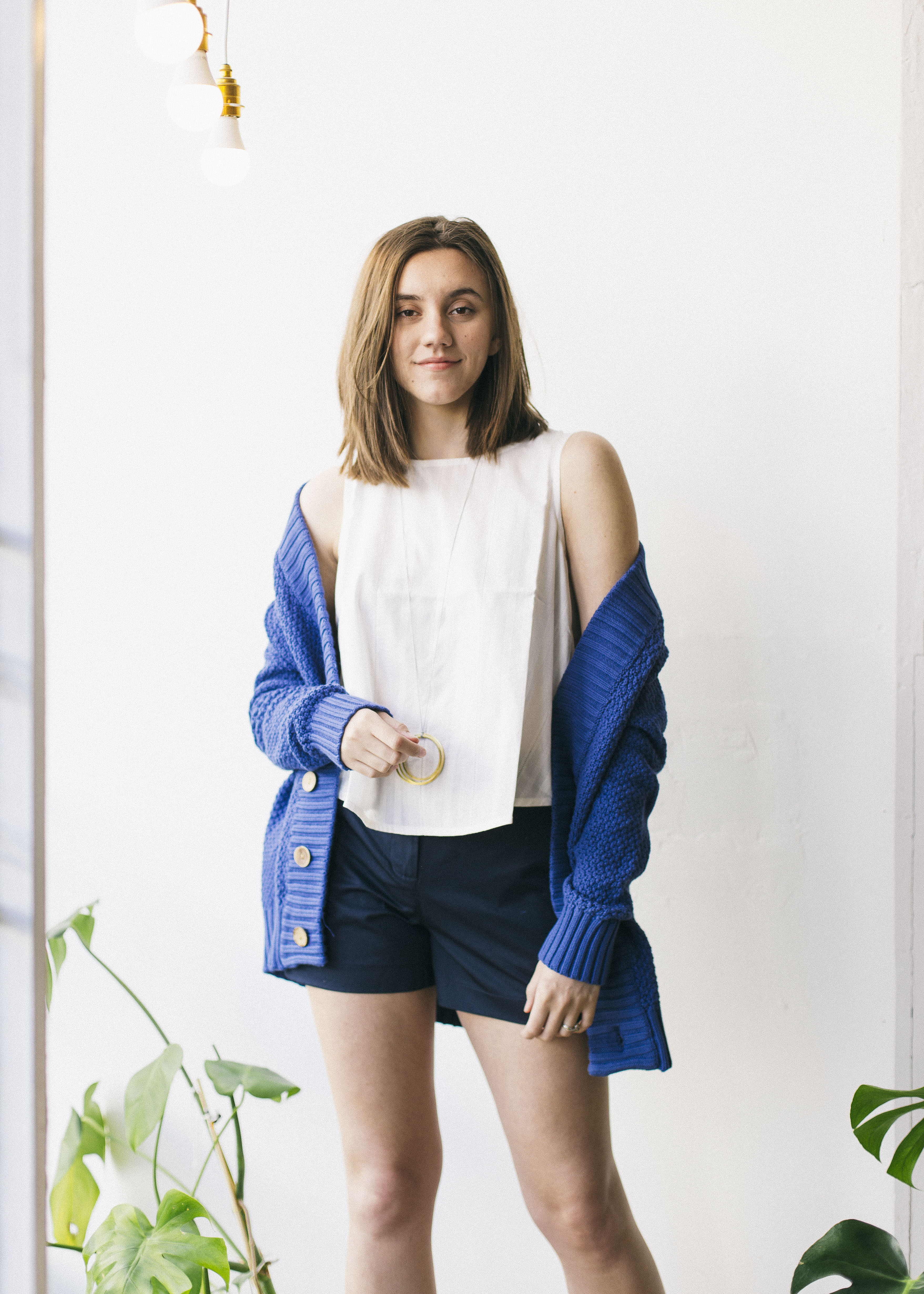 Preloved Rhea Shorts in Navy