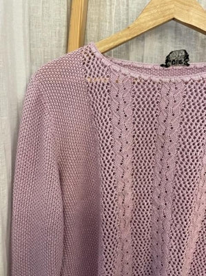 Preloved Purple glitter knit jumper