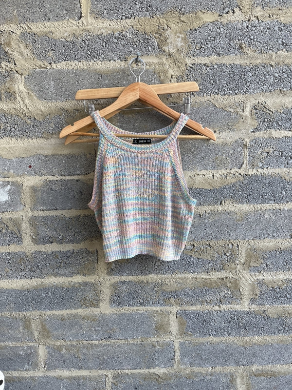 Preloved Crotchet pastel cropped too