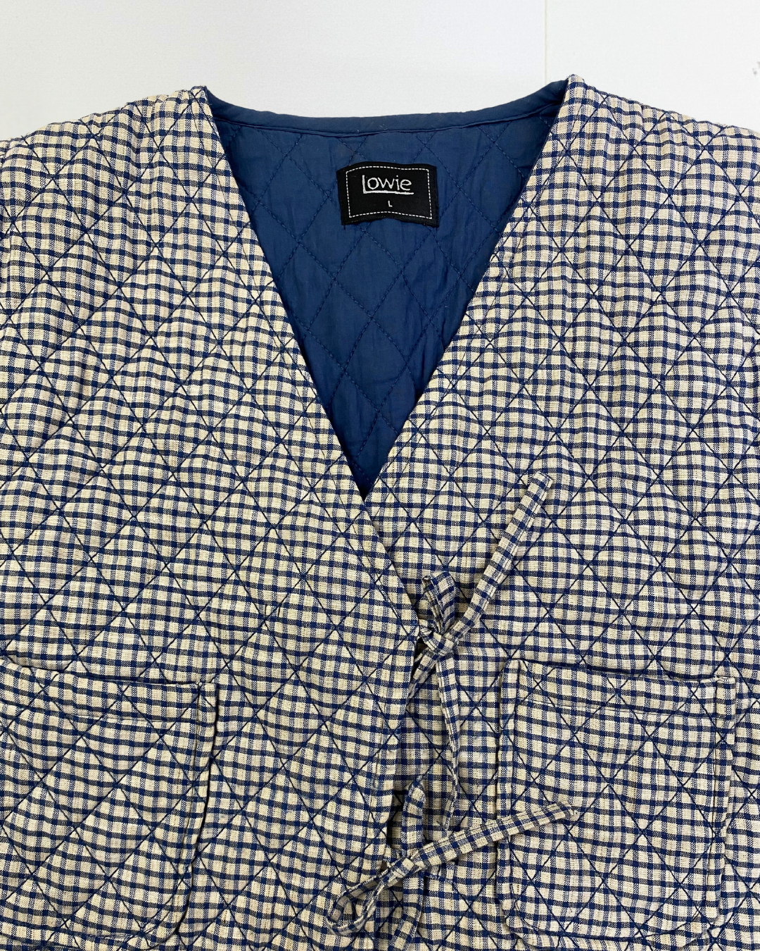 Lowie Gingham Waistcoat Size L