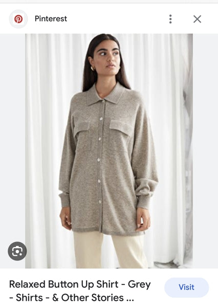 Preloved Button up wool shirt