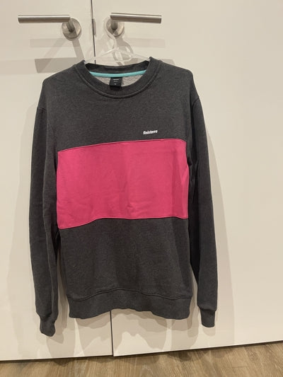 Preloved Pink and Grey Finisterre Jumper (Menswear)