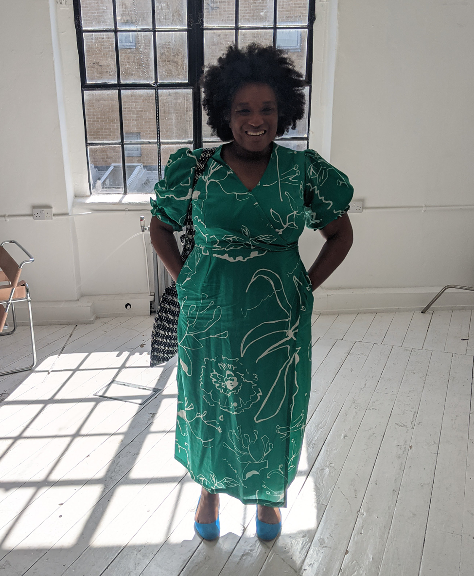 Preloved Birdsong Emerald Green Printed Maxi Dress