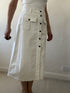 second hand ASOS Cream cord skirt 15 OWNI