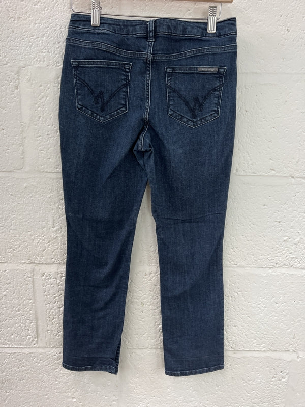 Preloved White Stuff 3/4 indigo skinny jeans