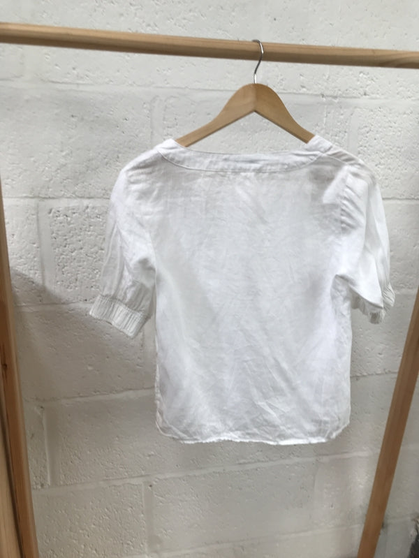 Preloved White Linen Shirt