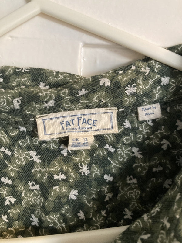 Preloved Fat Face green shirt dress