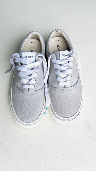 Preloved Fenix Alpargata Lace Up Trainers Lunar Grey UK 5.5