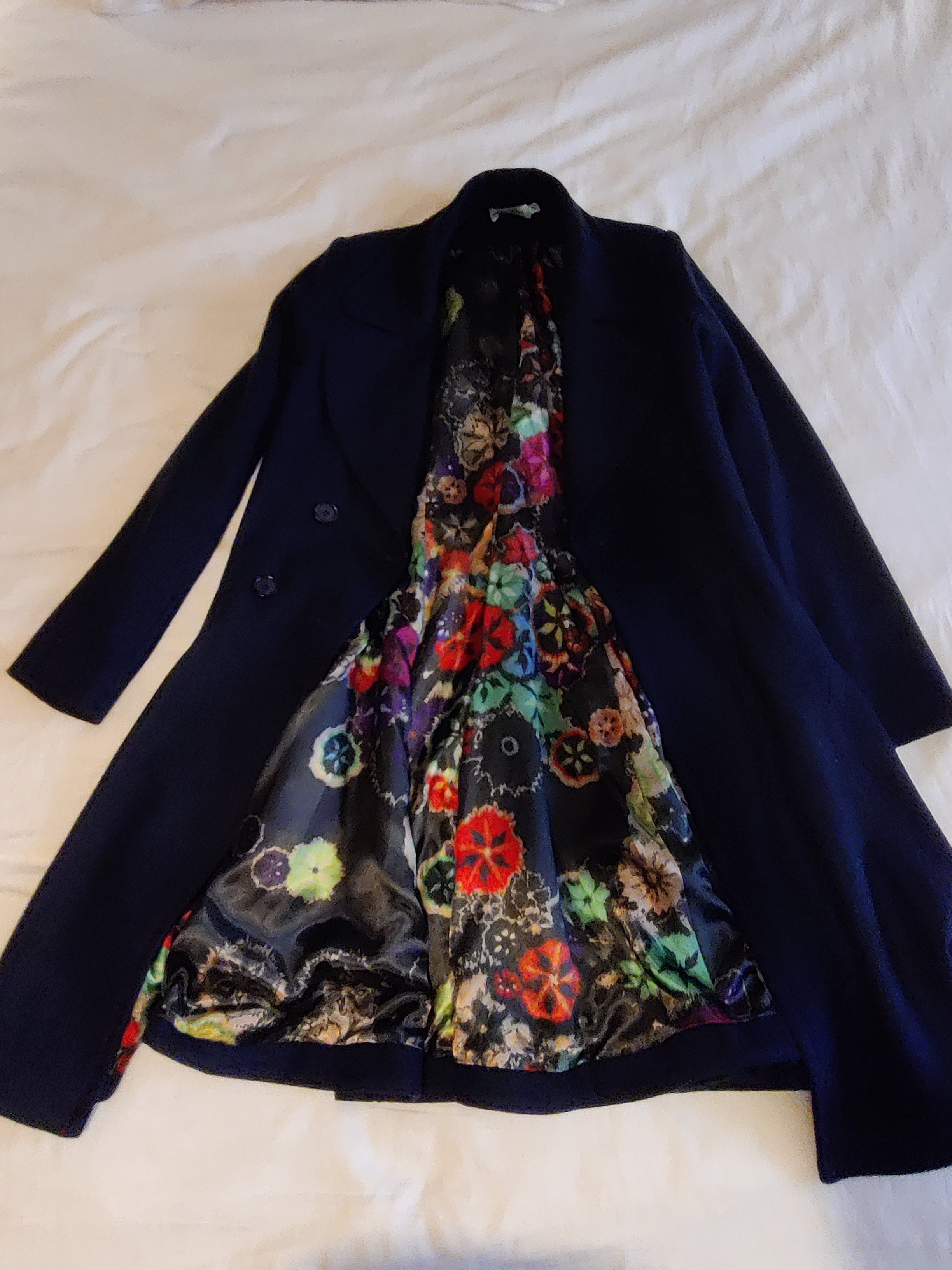 Preloved Navy frock coat