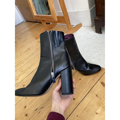 Preloved Beyond Skin Blaise Boots - black faux leather, EU size 38, worn twice