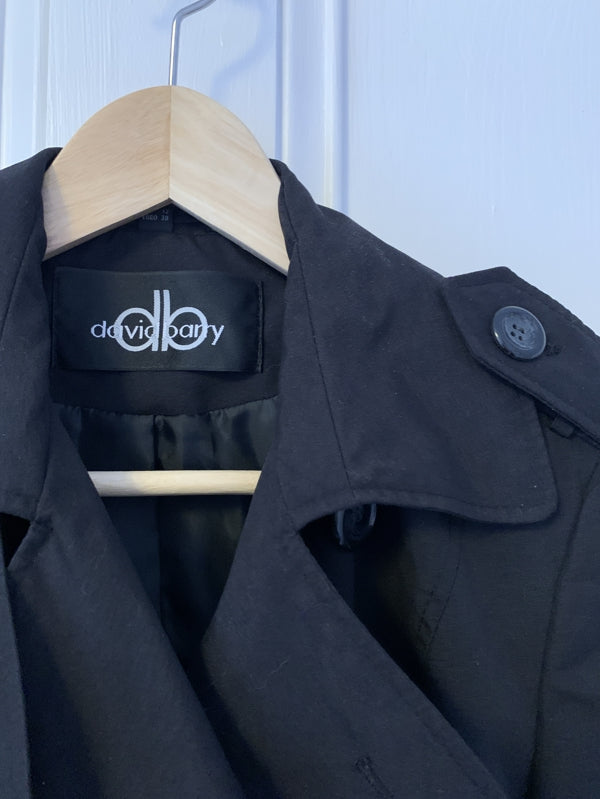 Preloved Black trench coat