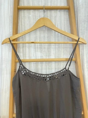 Preloved Grey strappy silky jumpsuit