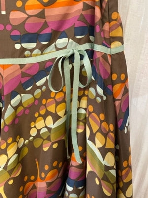 Preloved Whistles silk colourful patterned skirt